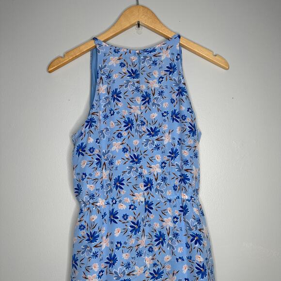 Vince Camuto Women’s Key-hole Color Blocked Floral Halter Dress Size 8P - Picture 10 of 11